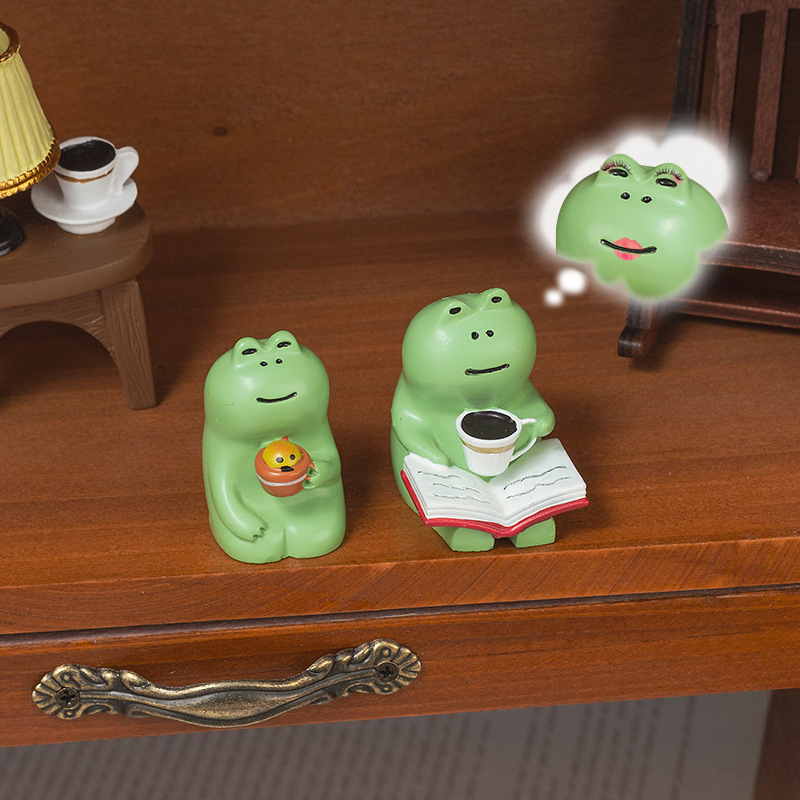 Tech Accessories For Office Desk - Cartoon Frog Rocking Chair Table Lamp