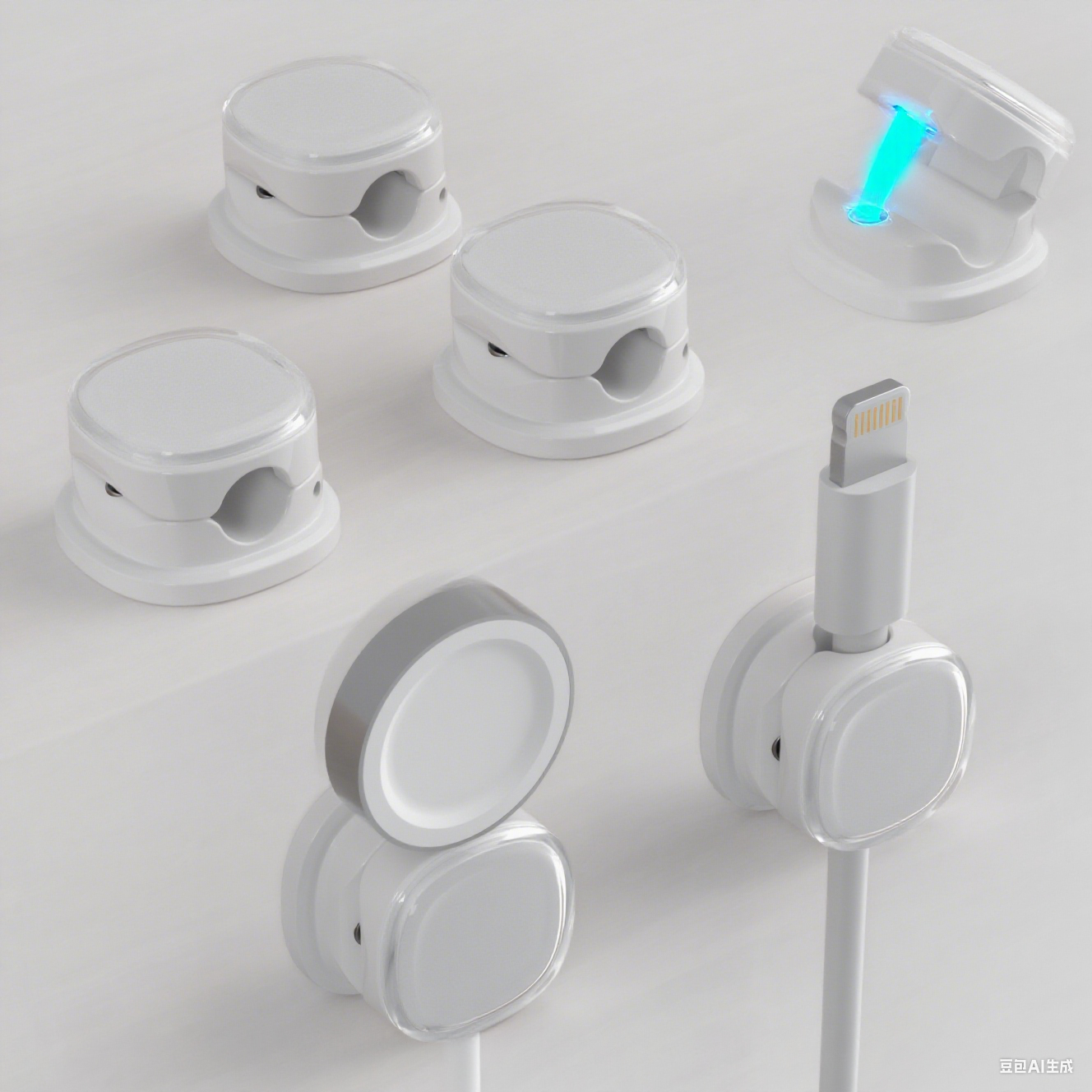 Desk Cable Clip - 3/6/8/12PCS Magnetic Cable Clips, Adjustable Cord