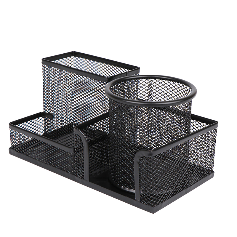 Tech Accessories For Office Desk - Desk Stationery Organizer Creative Metal Pen