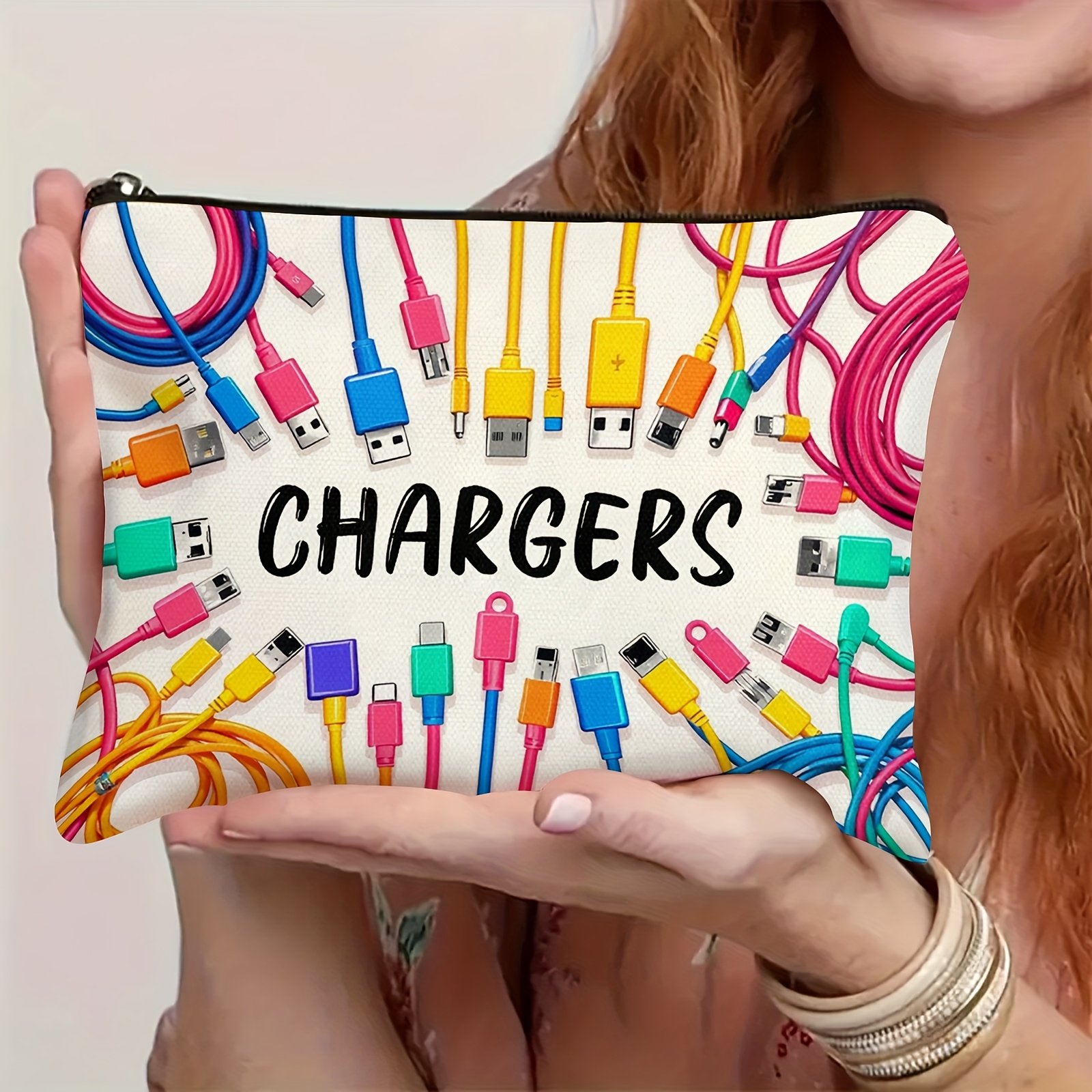Tech Accessories For Office Desk - Colorful Cable USB Storage Bag Travel