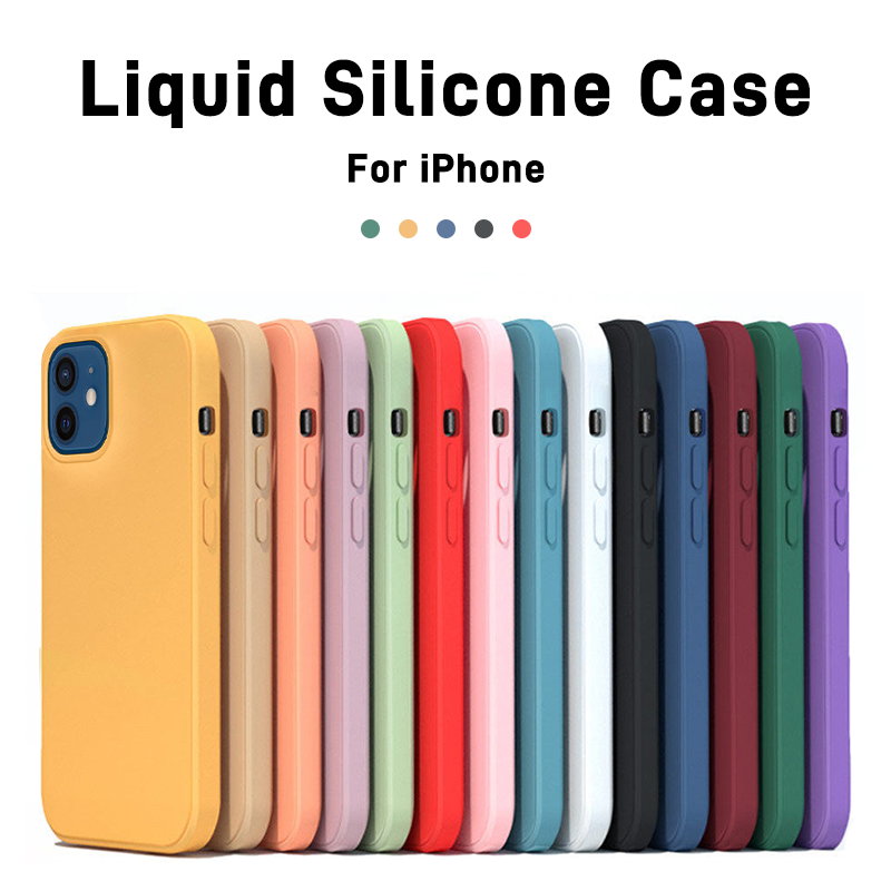 Tech Accessories Iphone - Liquid Silicone Case Protection For iPhone