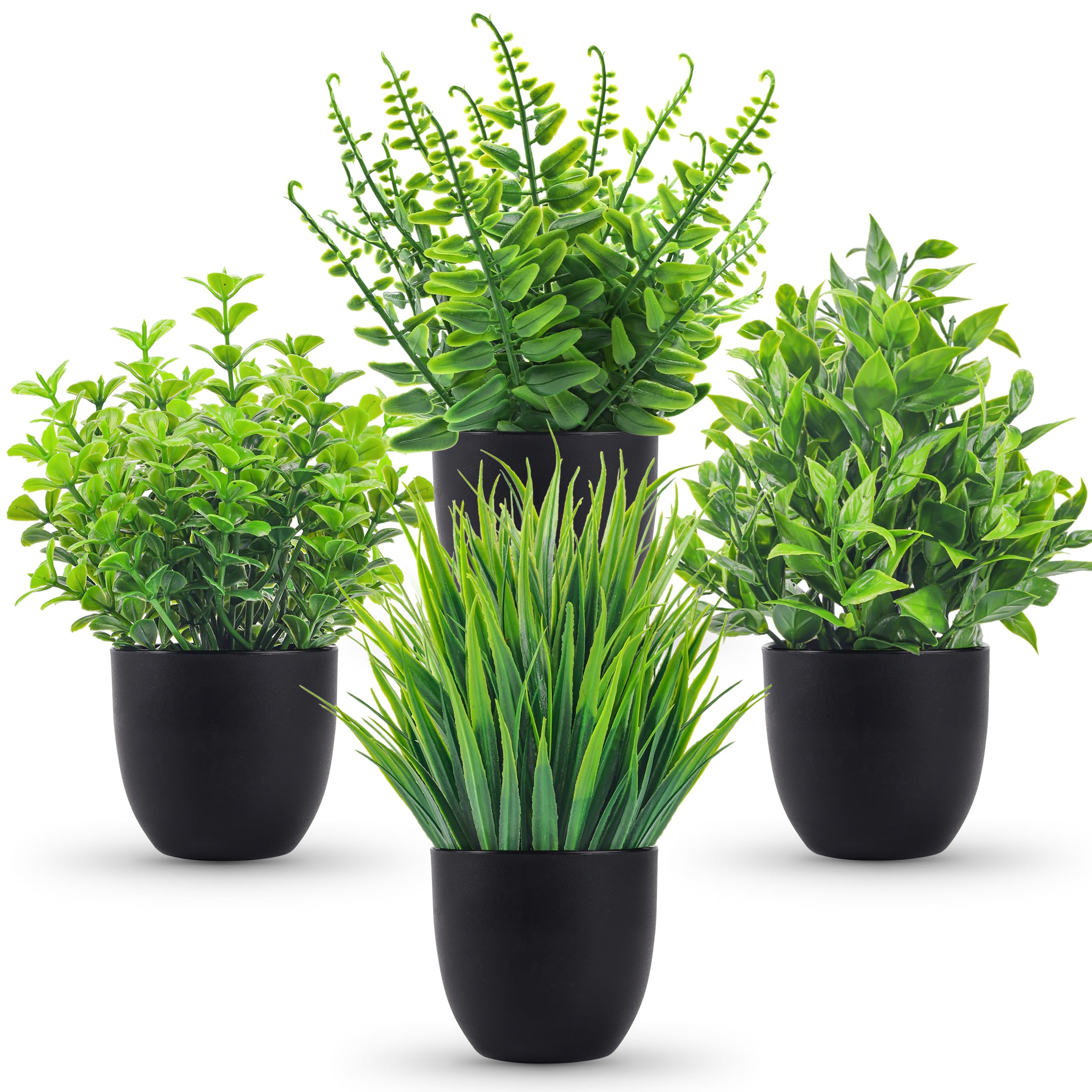 4 Packs Fake Plants Artificial - đánh giá và giá Tech Accessories For Office Desk