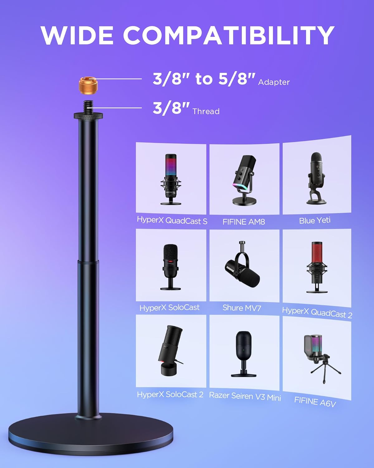 InnoGear Desktop Microphone St - đánh giá và giá Desk Cable Clip