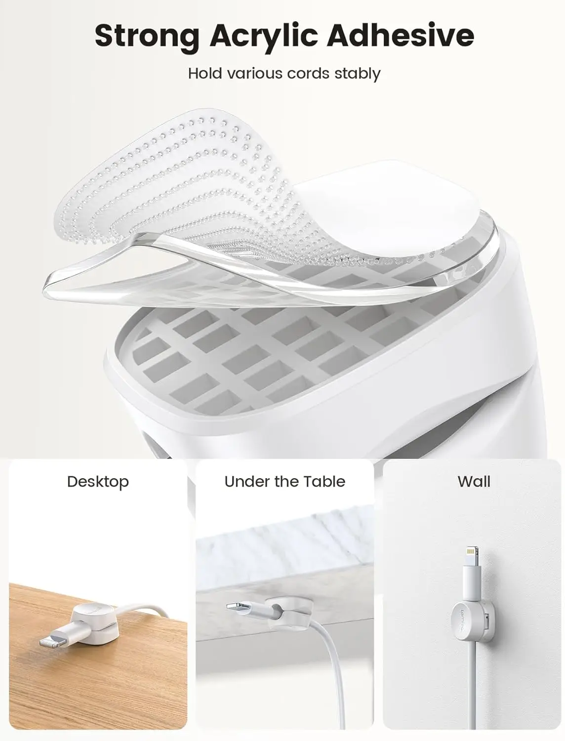 Cable Clips for Desk & Nightst - đánh giá và giá Desk Cable Clip