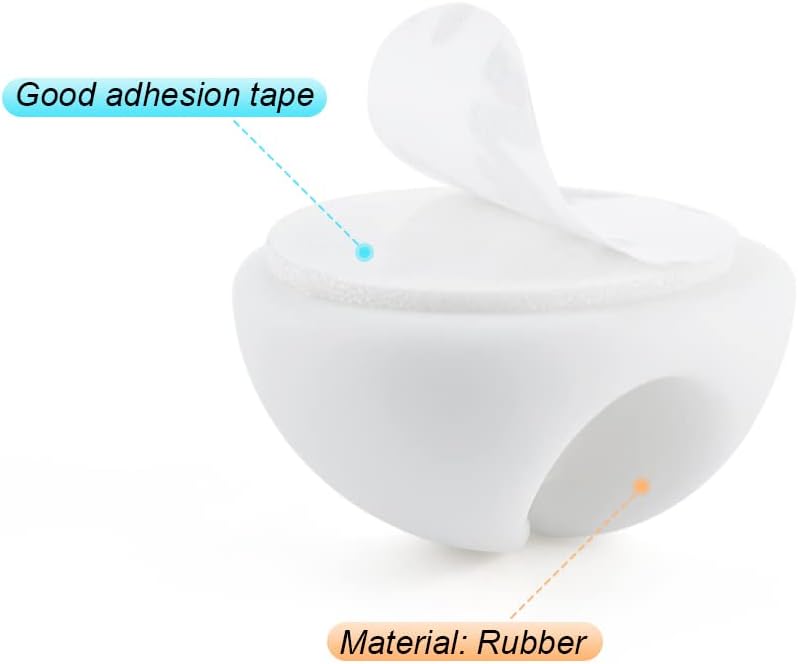 Cable Clips, 10 Pack White Cor - đánh giá và giá Desk Cable Clip