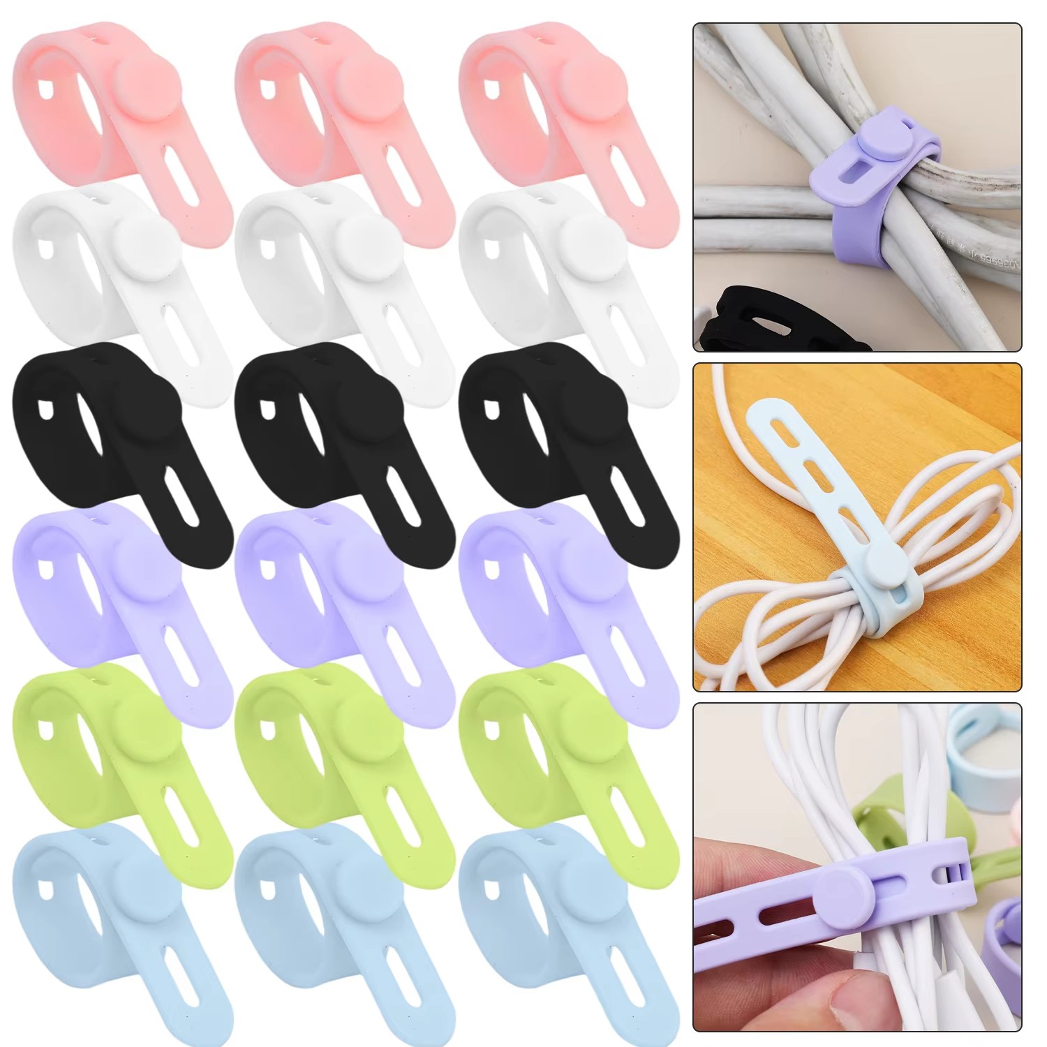 Desk Cable Organizer Reusable  - đánh giá và giá Desk Cable Clip