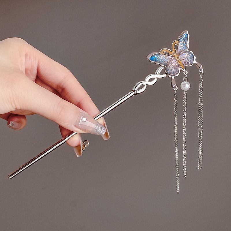 Silver Butterfly Tassel Hairpi - đánh giá và giá Hi Tech Accessories