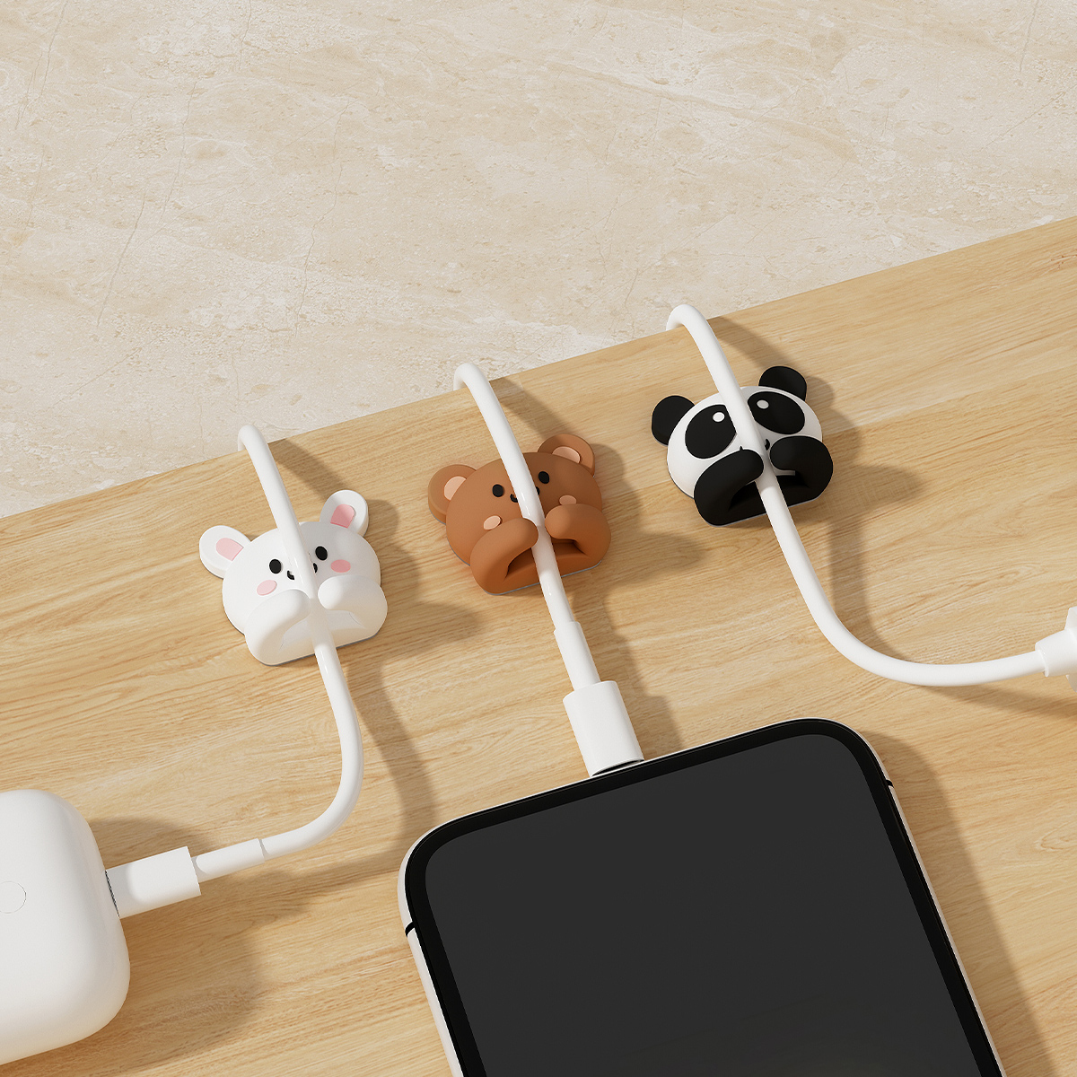 2/3pcs Cute Cartoon Desktop Ca - đánh giá và giá Desk Cable Clip