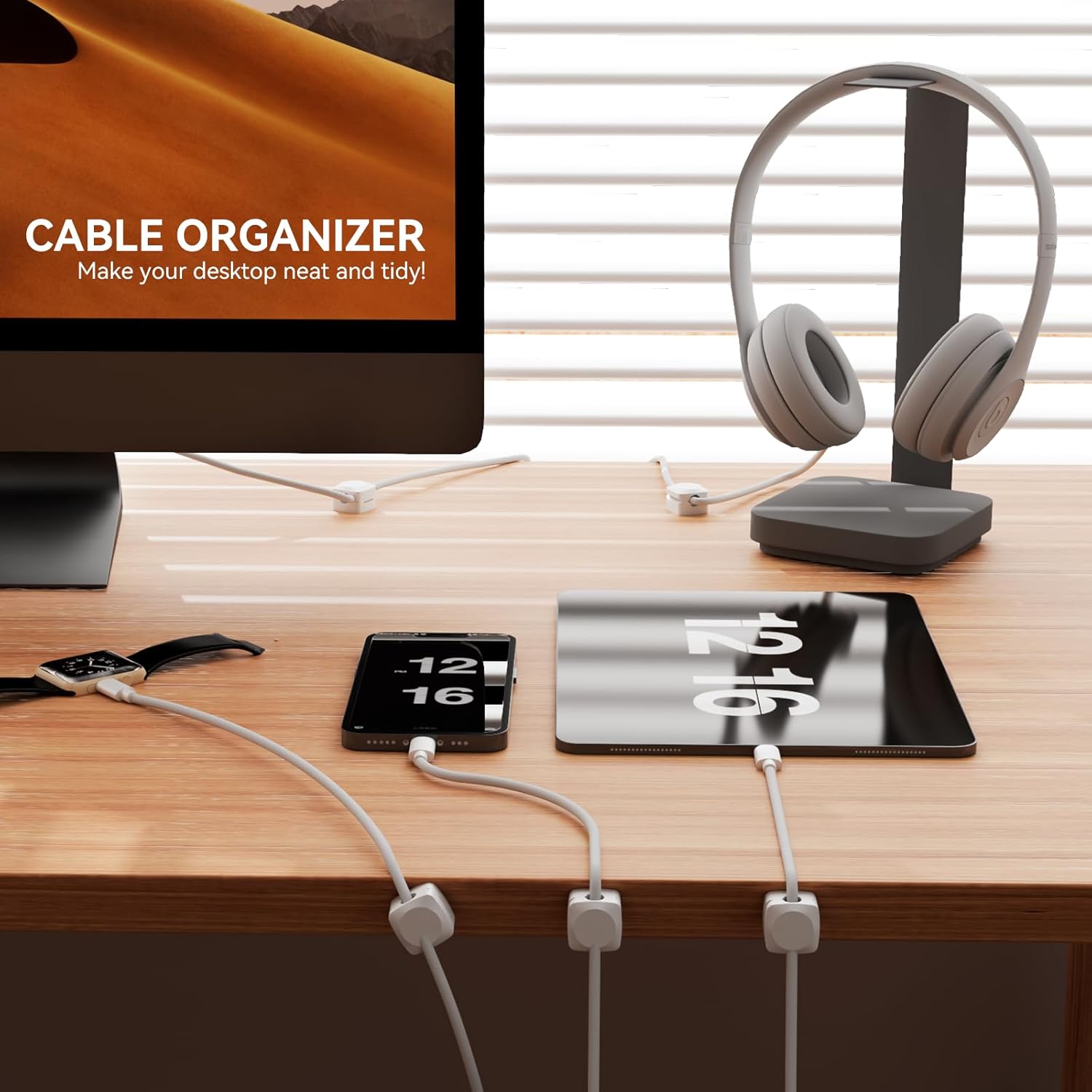 Rotatable Cord Organizer, Enha - đánh giá và giá Desk Cable Clip