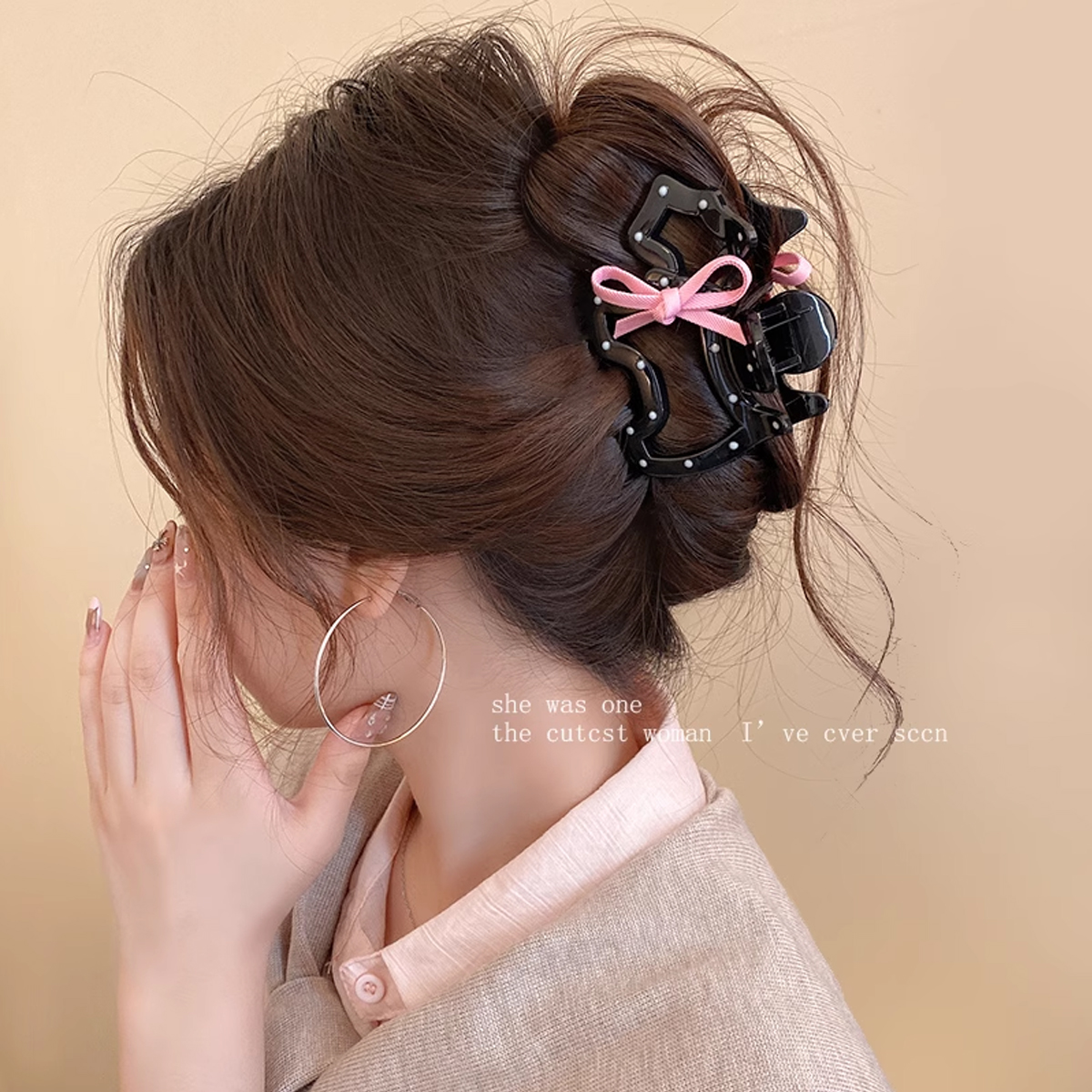 1pc bowknot polka dot dog claw - đánh giá và giá Hi Tech Accessories