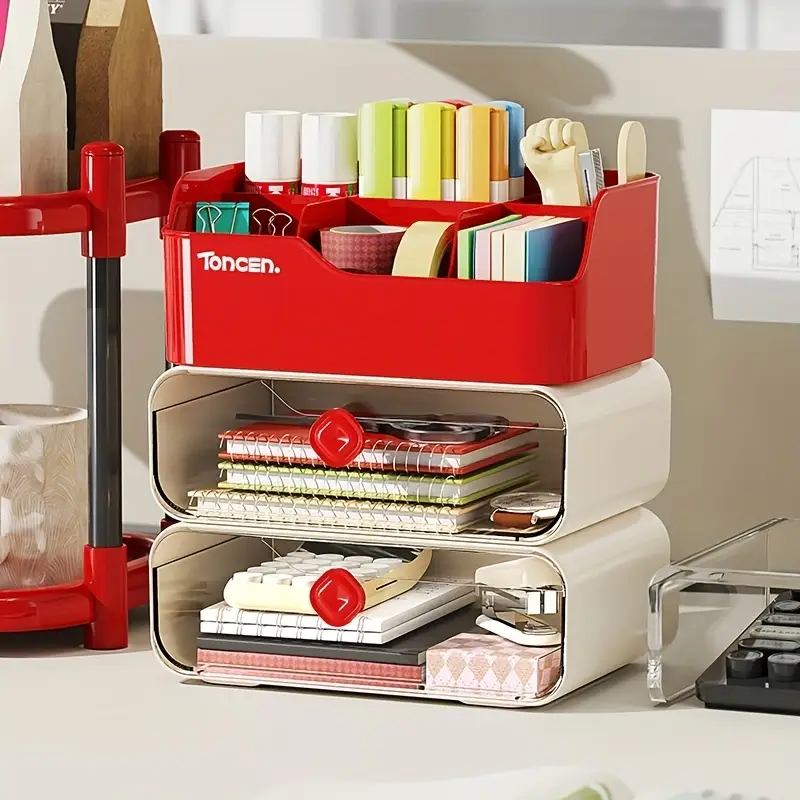 3 Layers Desk Organizer With D - đánh giá và giá Tech Accessories For Office Desk
