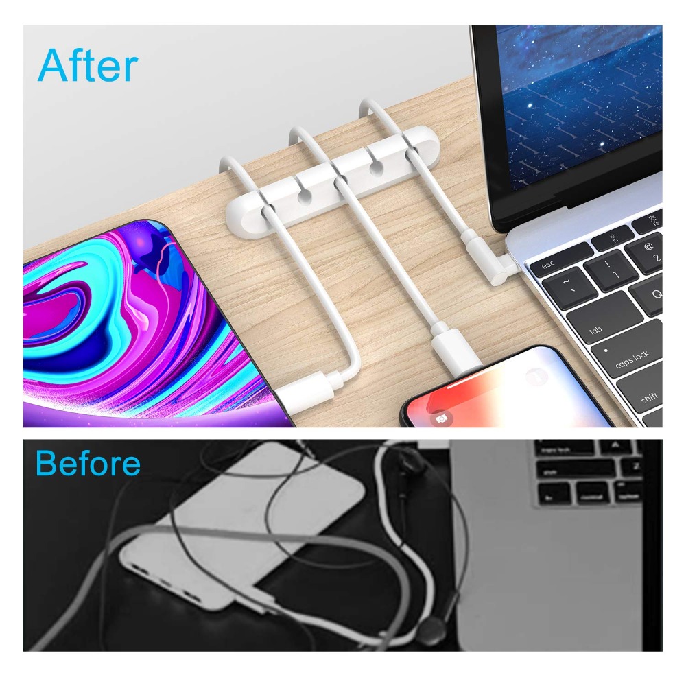 Cable Clips Cord Organizer, 2  - đánh giá và giá Desk Cable Clip